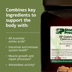 Standard Process SP Complete chocolate canister front — plant-based nutrition for immune support