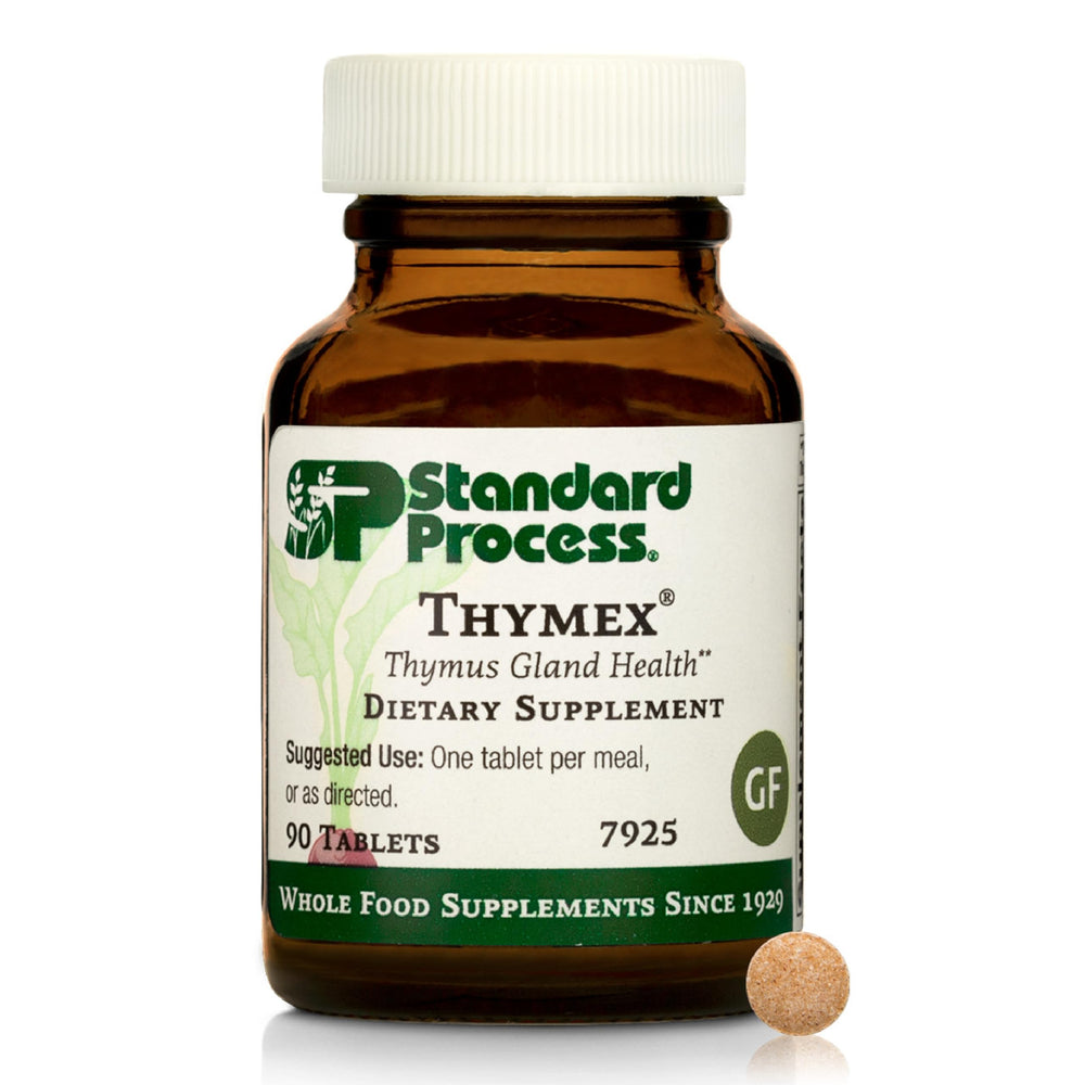 Standard Process Thymex bottle front view highlighting immune support