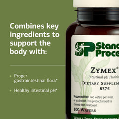 Standard Process Zymex Wafers ingredients, whole food blend designed for gut-friendly support.