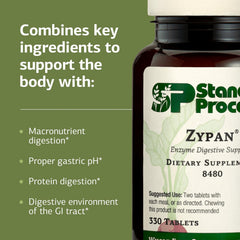 Standard Process Zypan bottle on wood surface ready for daily use.