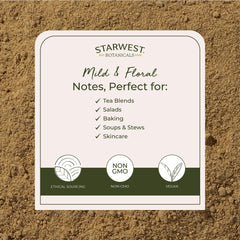 Starwest Botanicals calendula powder in tea blend ideas for subtle flavor