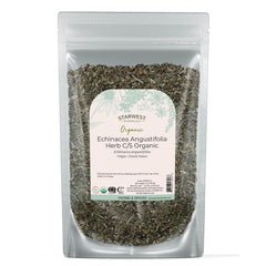 Starwest Botanicals Echinacea Angustifolia dried leaf for soothing tea infusions.