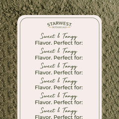 Starwest Botanicals GreenPower Blend in smoothie glass for daily greens