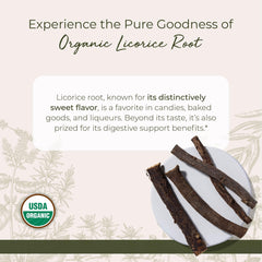 Starwest Botanicals licorice root sticks enhance tea blends with aroma and sweetness