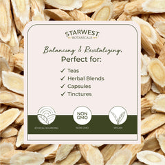 Starwest Botanicals Organic Kosher label indicating certified organic and kosher product.