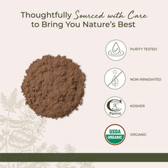 Organic white oak bark powder jar on a kitchen counter by Starwest Botanicals