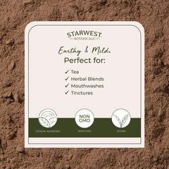 Close-up of Starwest Botanicals quercus alba bark powder texture for DIY projects