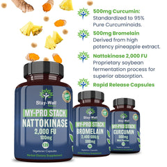 Stay-Well Naturals curcumin capsules bottle showing antioxidant-focused formula