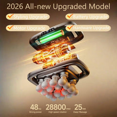Stellamist Upgraded 16-Head Massage Gun compact storage case keeps accessories organized.
