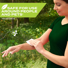 STEM Repels Mosquitoes wipes texture close-up shows soft towelette.