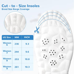 StepTastic plantillas con huecos de aire para pies secos