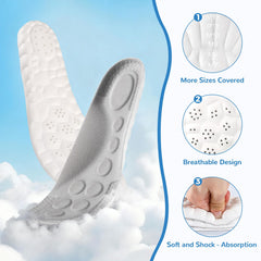 StepTastic Cloud Insole foam cushioning reduces fatigue during walks.