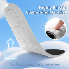 StepTastic perforated-design insoles show breathable airflow.