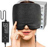 Sticro form-fitting headache cap shows full forehead coverage for targeted warmth.