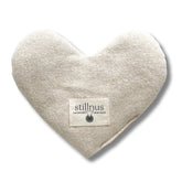 Stillnus weighted heart eye pillow front view promotes soothing relaxation.
