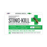 Sting-Kill first aid anesthetic swabs pack for fast sting relief