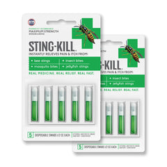 Sting-Kill hisopos de primeros auxilios para alivio inmediato