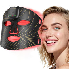 Stofiro red-light mask with 850nm for at-home facial rejuvenation sessions.
