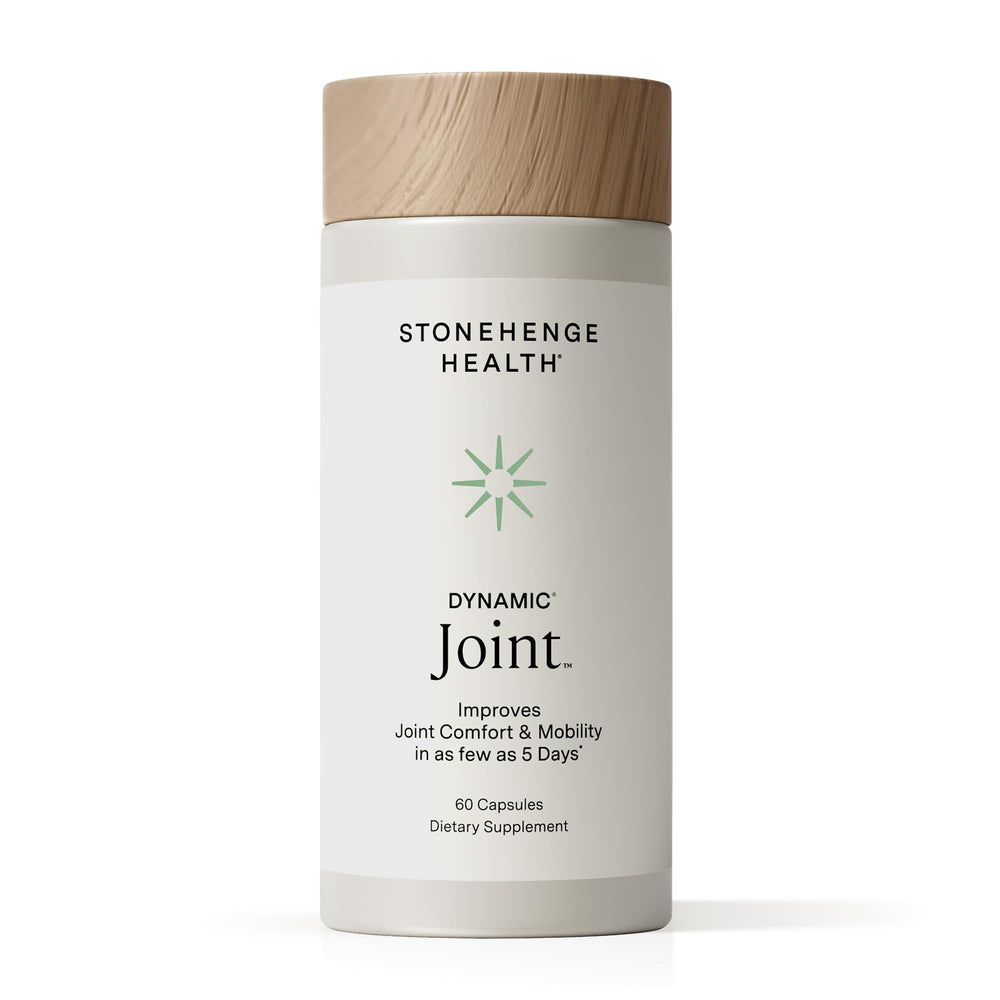 Stonehenge Health Dynamic Joint Health bottle with AprèsFlex Boswellia for potential joint comfort