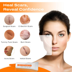 Strataderm scar gel transparent texture ready to smooth scar appearance.