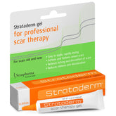 Strataderm scar therapy gel tube for easy daily scar management.