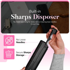 STRAWBERRY AND CO insulin cooler case with dedicated vial storage for easy access