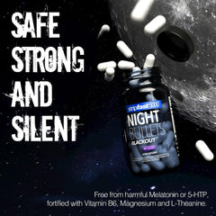 Stripfast5000 Night Bullets packaging highlights premium quality and GMP standards.