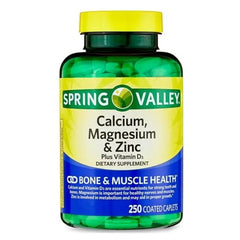 STS Home Calcium Magnesium Zinc label close-up highlighting minerals and D3 content.