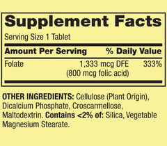 STS Home Spring Valley Folate label highlights gluten-free and dairy-free formulation for sensitive diets.