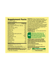 Label detail on Spring Valley bottle emphasizing quality and daily intake guidance