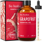 SU JUABA aceite esencial toronja, bote ámbar, aroma refrescante para ambientar espacios.