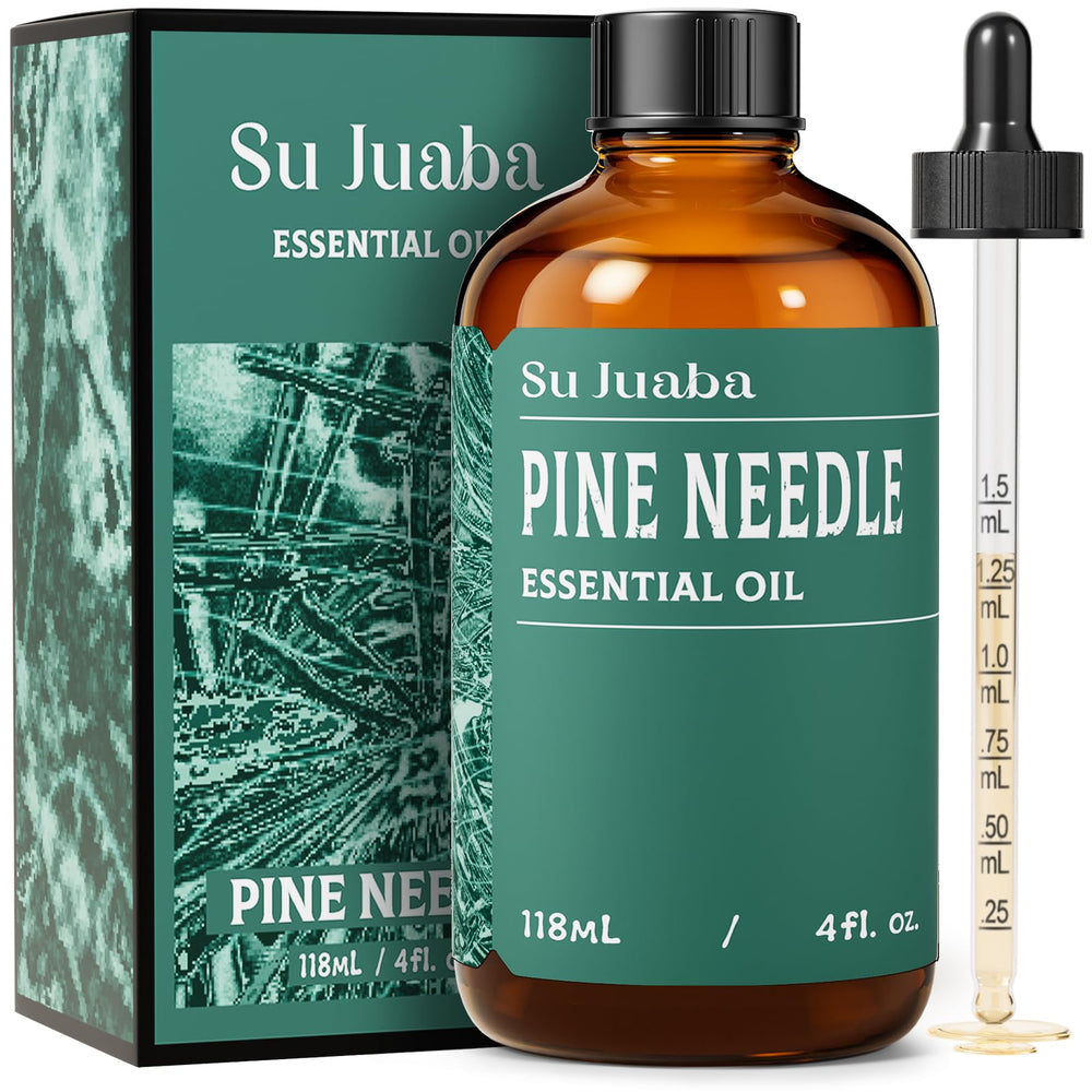 SU JUABA pine needle essential oil bottle with diffuser-ready aroma for fresh spaces