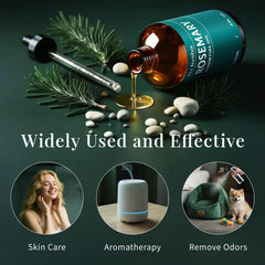 SU JUABA rosemary essential oil applied to the skin for gentle, nourishing care.