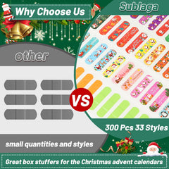 Sublaga Christmas bandages with Christmas tree design offer kid-friendly wound care.