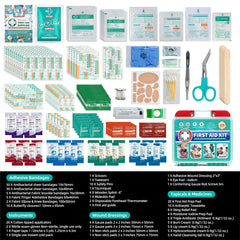 SuccorWare bandages gauze pads collection demonstrates readiness for minor injuries and everyday scrapes.