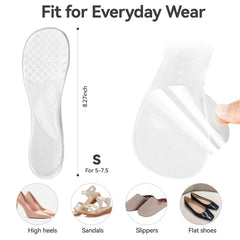 Suchewha invisible heel cushions blend clear with any shoe.