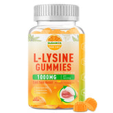 SUGAWITA L-Lysine Gummies bottle promoting immune support and lip health.