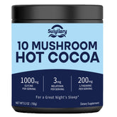 Suiyilary 10 Mushroom Hot Cocoa bottle showcasing sleep-support blend.