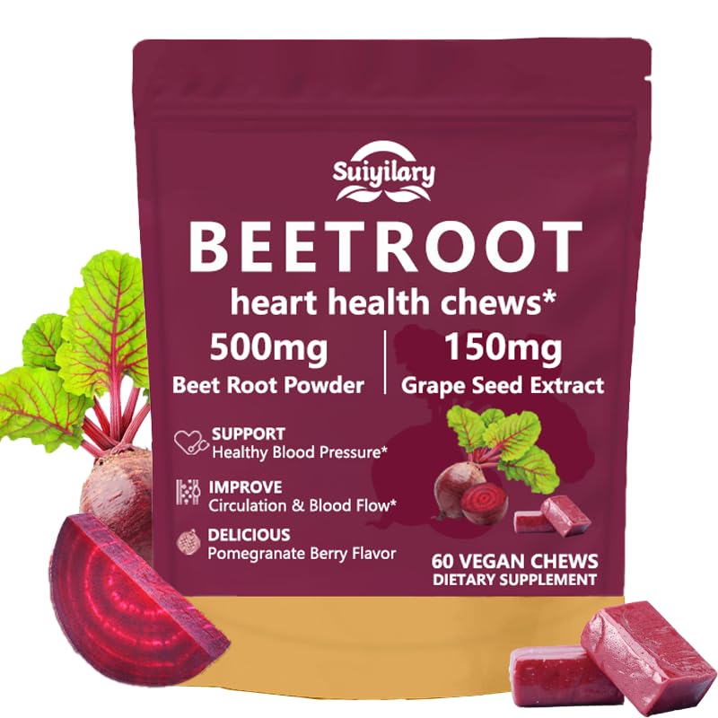 Suiyilary Beet Root Soft Chews packaging shown for on-the-go energy option