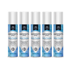 Summer's Eve Baby Powder spray bottle front view for daily freshness
