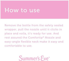 Summer's Eve Island Splash hypoallergenic formula with no dyes or parabens