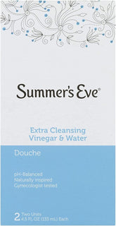 Summer's Eve Douche X-Cleansing Twin boxed kit for easy, gentle cleansing.