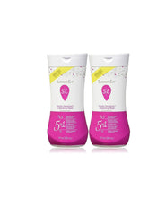 Summer's Eve Island Splash two-pack on counter for refreshing routine.