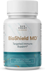 SUN COAST SCIENCES BioShield MD bottle front supporting daily immunity and wellness.