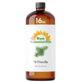 Sun Essential Oils fir needle oil 16oz bottle for aromatherapy and relaxation.