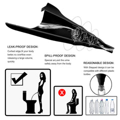 Sunany lightweight portable urinal folds flat for easy packing and travel.
