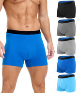 SUNCHIRI men's underwear front view with discreet boxer brief design and leak protection.