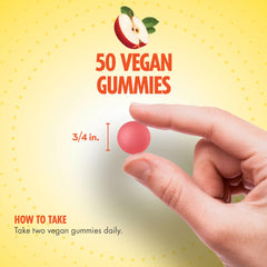 Sundance Apple Cider Vinegar Gummies ingredients panel shows gluten-free and dairy-free