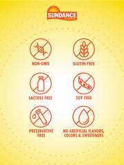 Nutrition label back of Sundance L-Arginine bottle for ingredient transparency.