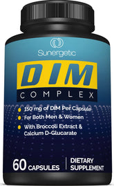 Sunergetic DIM 150mg bottle for daily balance exploration.